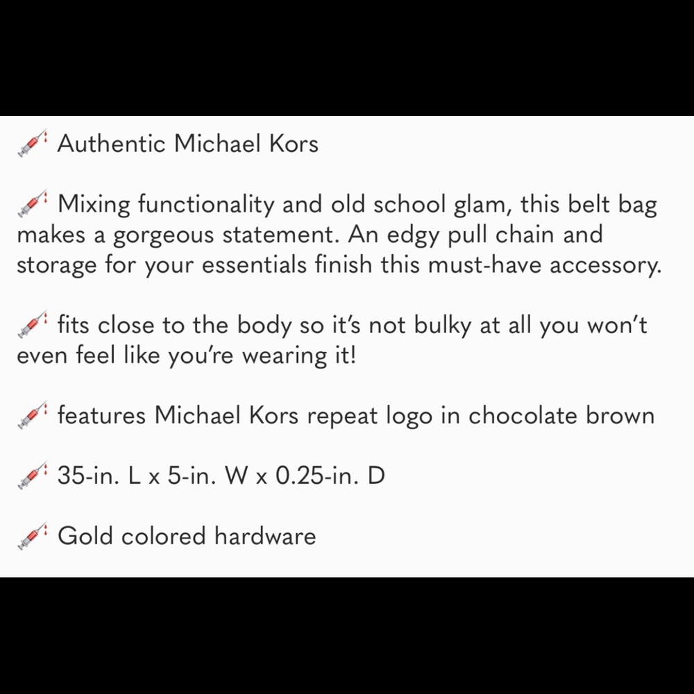 ⚡️Michael Kors belt bag w/chain detail - Picture 7 of 7